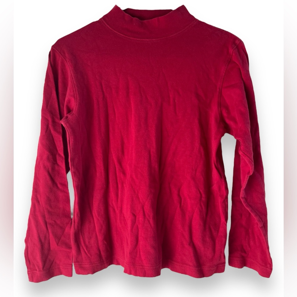 Vintage 90s PBJ Sport Mock Neck Long Sleeve Women’s Medium Super Soft Red